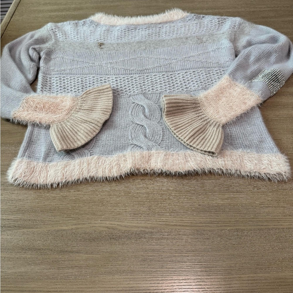 Elisa Cavaletti Gray/cream Sweater